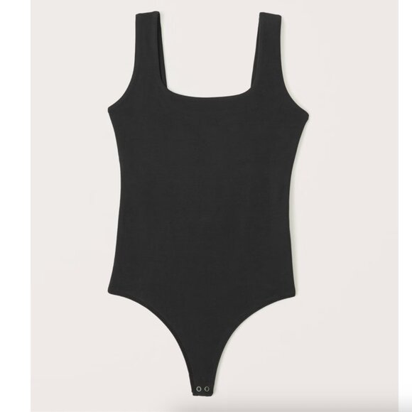 Abercrombie Cotton-Blend Seamless Fabric Tank Bodysuit - Picture 1 of 3